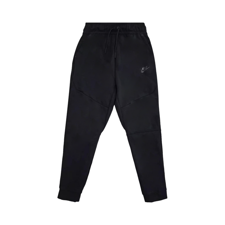 nike tech fleece woven joggers black
