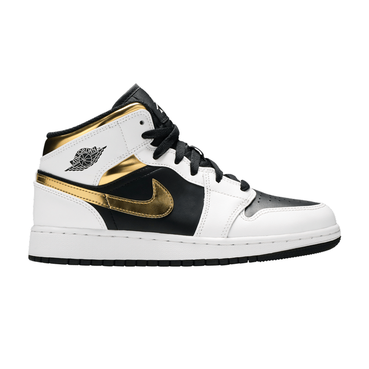 Nike air jordan 1 mid black and white goat shop