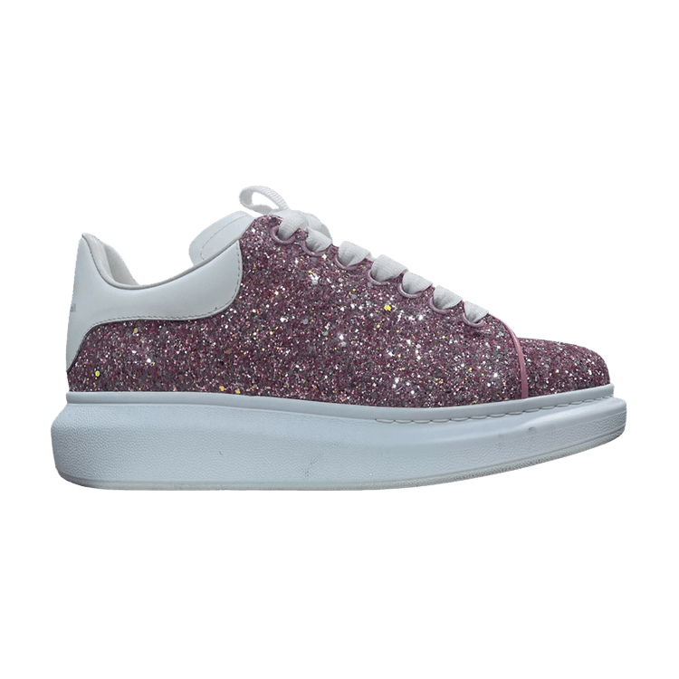 Alexander mcqueen pink glitter sneakers sale