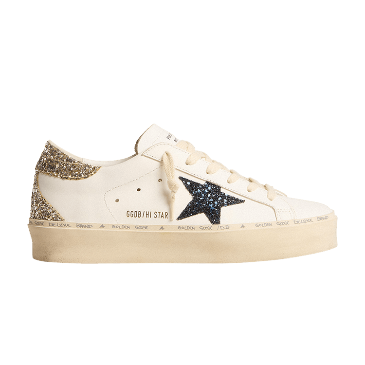 Buy Golden Goose Wmns Hi Star 'White Blue Platinum Glitter