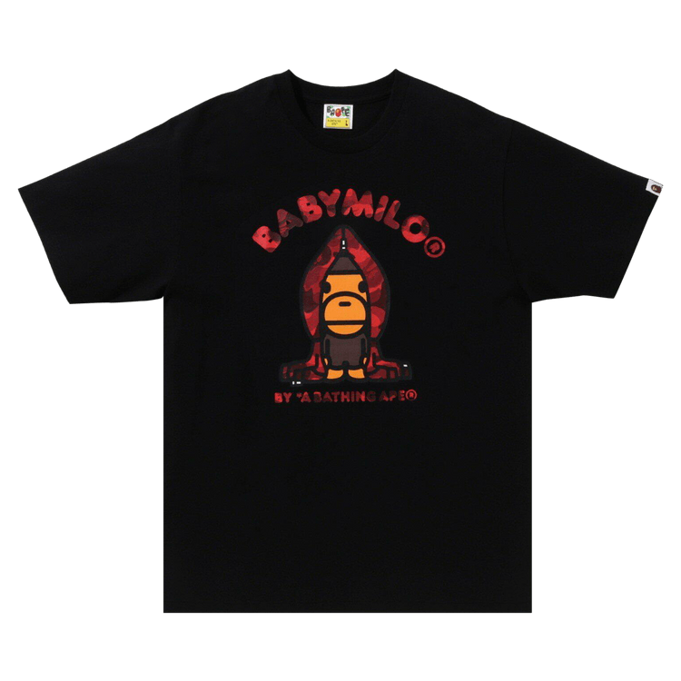 Buy BAPE x Rakuten Baby Milo Tee 'Black' - 2J75 110 001 BLACK | GOAT
