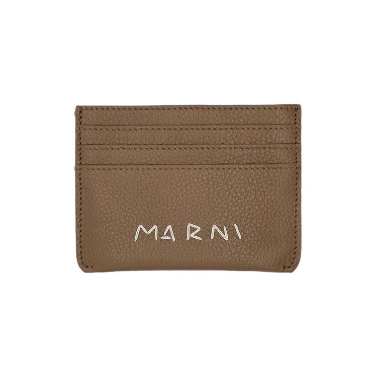 ◇MARNI◇ Logo Card Holder Crete PFMI0104U0P653300V49 Black credit card holder with Marni Symbol logo | Marni