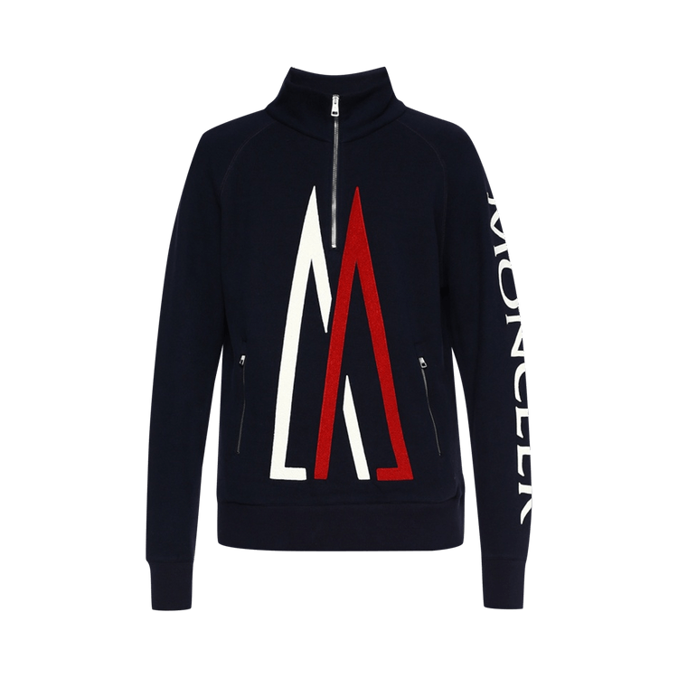 Buy Moncler Genius x Kith Quarter Zip Pullover Navy 1093 1FW170106XKQZ NAVY GOAT
