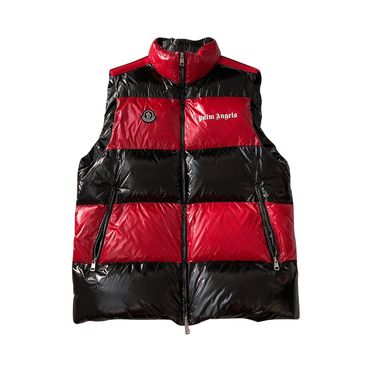 Moncler Genius x Palm Angels Striped Down Vest Red Black Moncler Genius Culture Circle Culture Circle The Home Of Culture