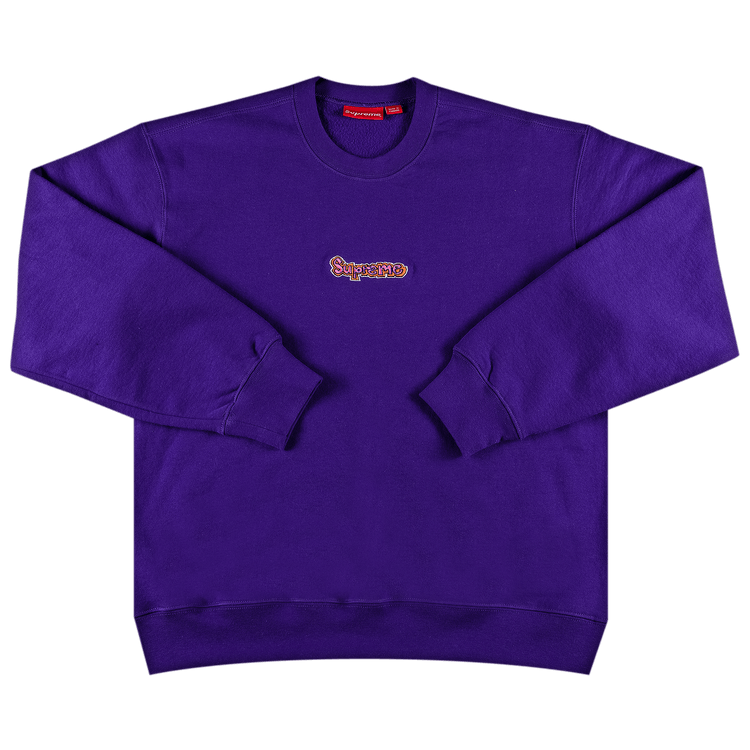 Buy Supreme Gonz Logo Crewneck 'Purple' - SS21SW53 PURPLE | GOAT CA