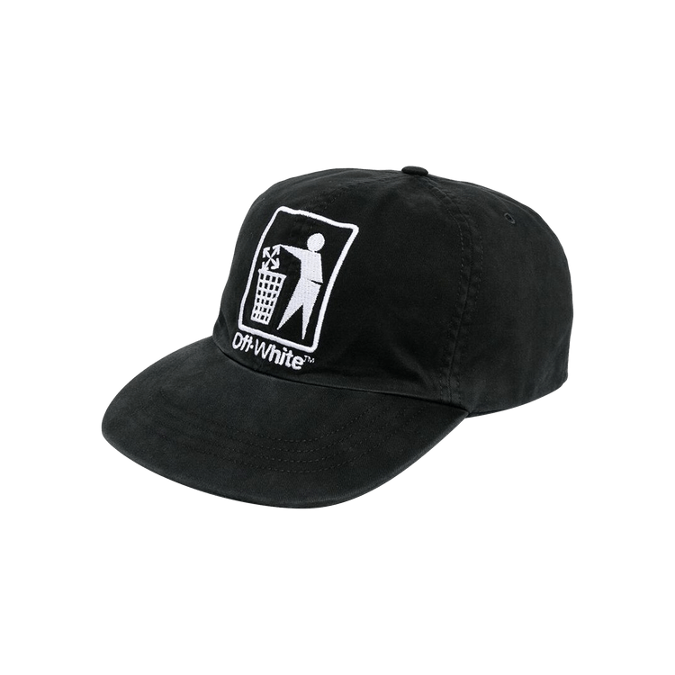 Off-White logo-embroidered Cotton Baseball Cap | Black