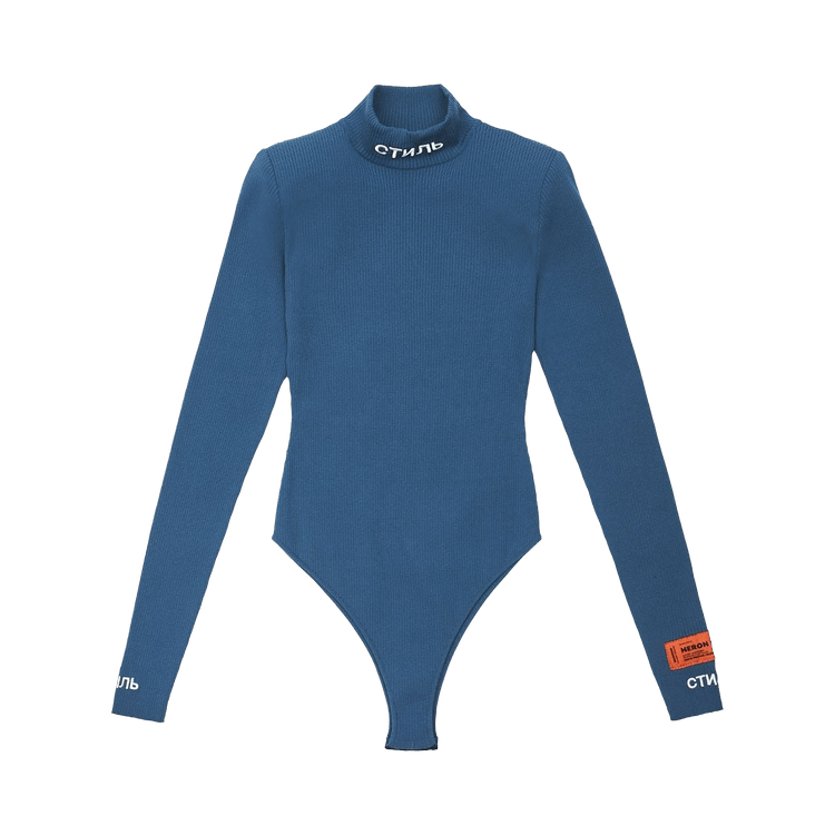 Buy Heron Preston Стиль Long-Sleeve Bodysuit 'Petrol