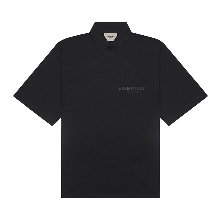 Buy Fear of God Essentials Polo Shirt 'Black' - 0125 25050 0263 001 