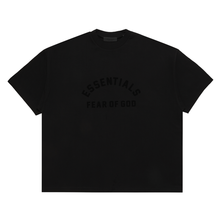 【Fear of God】 Essentials Crewneck T-Shirt Jet Black ★人気 Fear of God Essentials Jersey Crewneck T-Shirt Black Men's