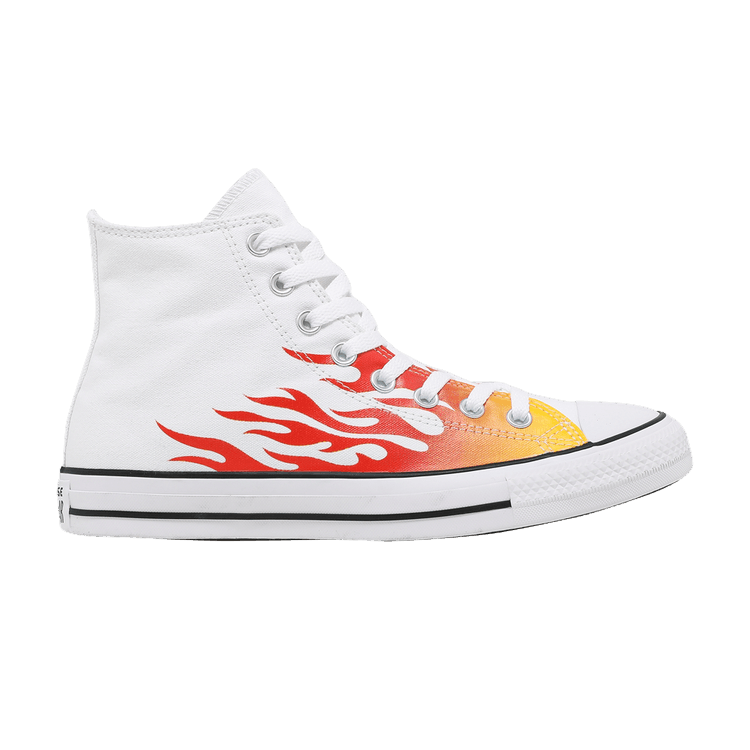 Buy Chuck Taylor All Star High Archive Print White Flame 166257F GOAT