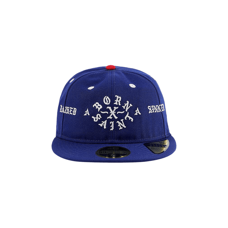 柔らかい SAINT Buy Mxxxxxx 'Blue Cap Saint Raised x Born x Era New x 帽子