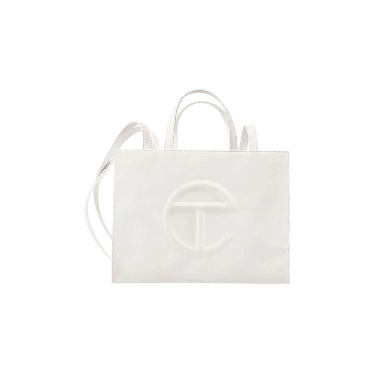 Telfar Medium Shopping Bag White Culture Circle