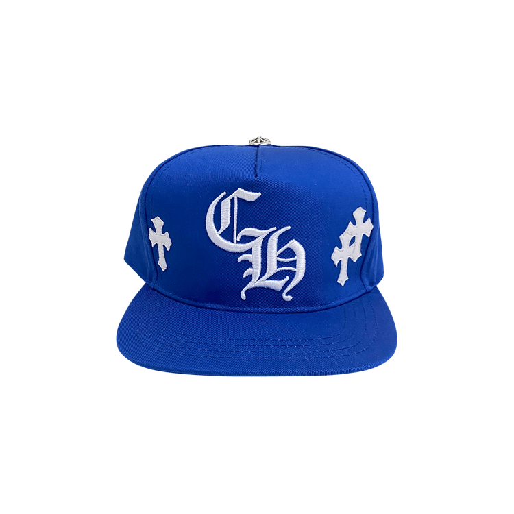 Buy Chrome Hearts CH Cross Patch Baseball Hat 'Blue' - 1383