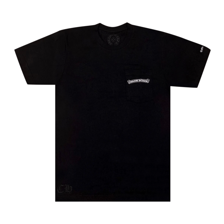 Buy Chrome Hearts Scroll Logo T-Shirt 'Black' - 1383