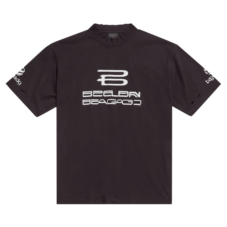 【Balenciaga】MEDIUM FIT T-SHIRT◆764235TNVG5 Balenciaga Back Reflective T-shirt Medium Fit in Sage Green