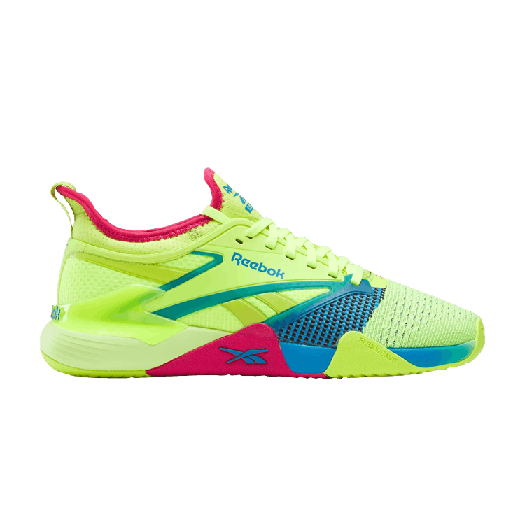 Reebok Nano Court Digital Lime Aqua Bold Pink