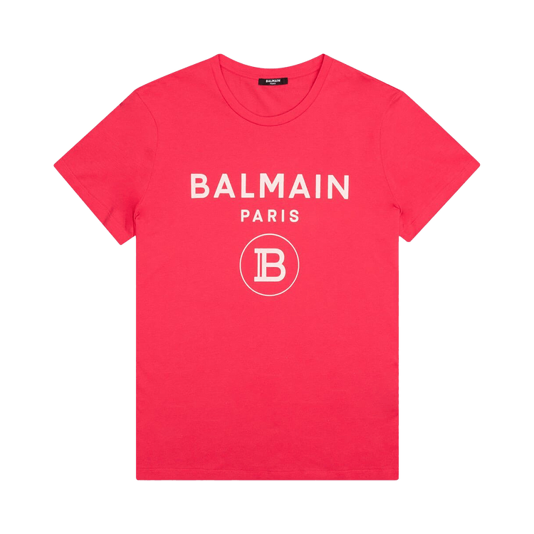 Buy Balmain Cracked T-Shirt 'Fushia' - VH0EF000B080 4PK FUSH