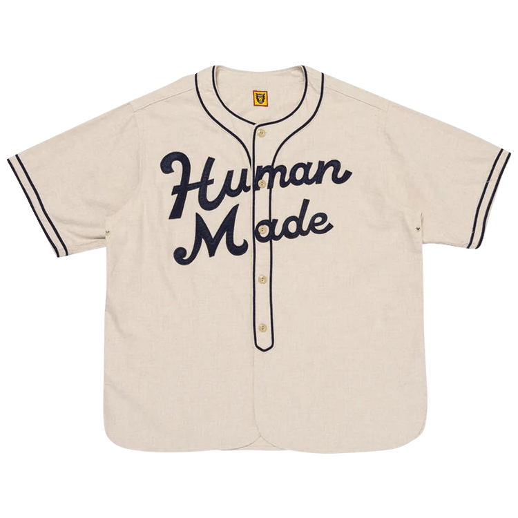 Buy Human Made Baseball Shirt 'Beige' - HM27SH022 BEIG | GOAT
