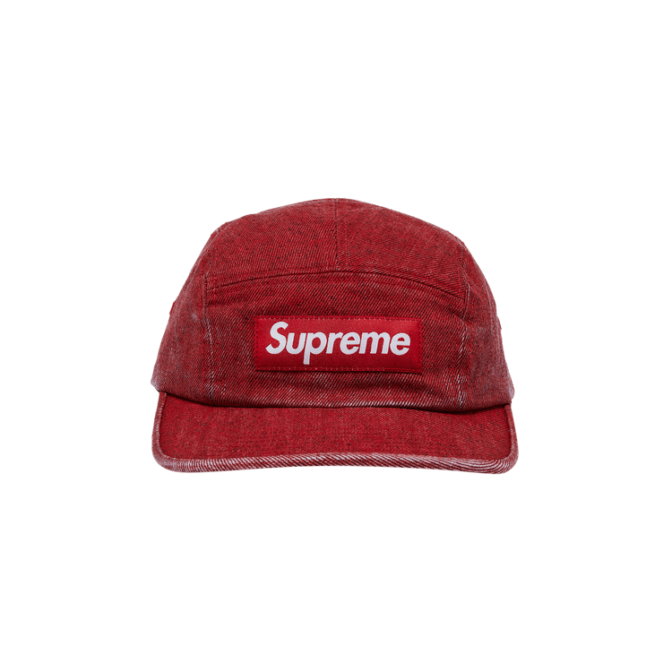 帽子 Supreme Bandana JacquardDenimCampCap red Supreme Bandana Jacquard Denim Camp Cap (SS25) - $58