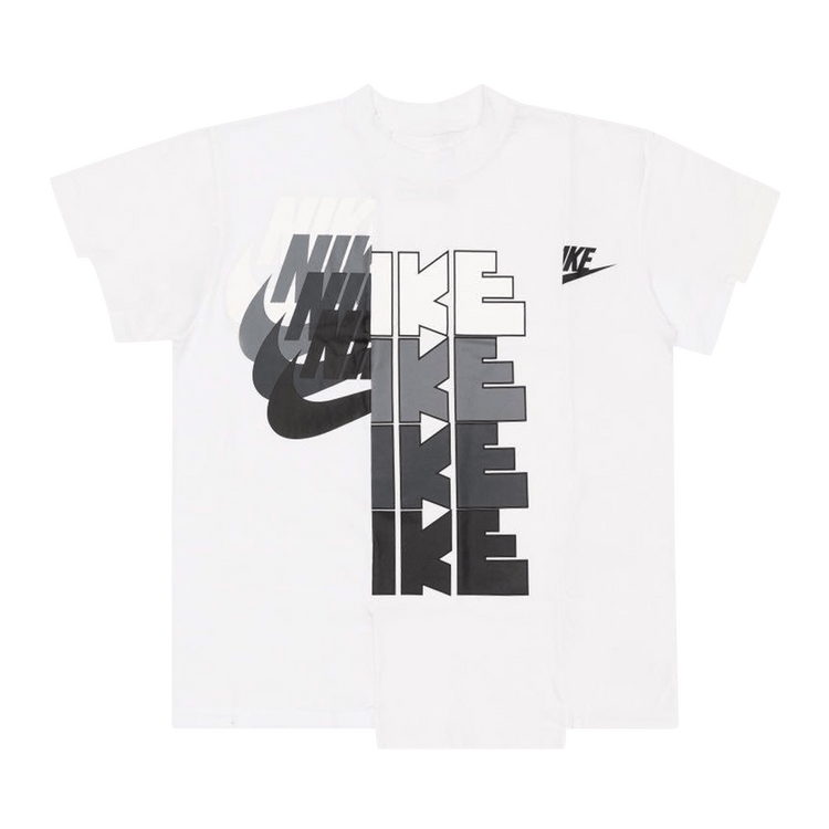 Buy Nike x Sacai Hybrid T-Shirt 'White' - CD6310 100 | GOAT