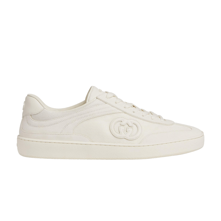 Gucci☆関税込☆G74 ホワイト スエードトリムスニーカー G74 suede-trimmed sneakers in white - Gucci | Mytheresa