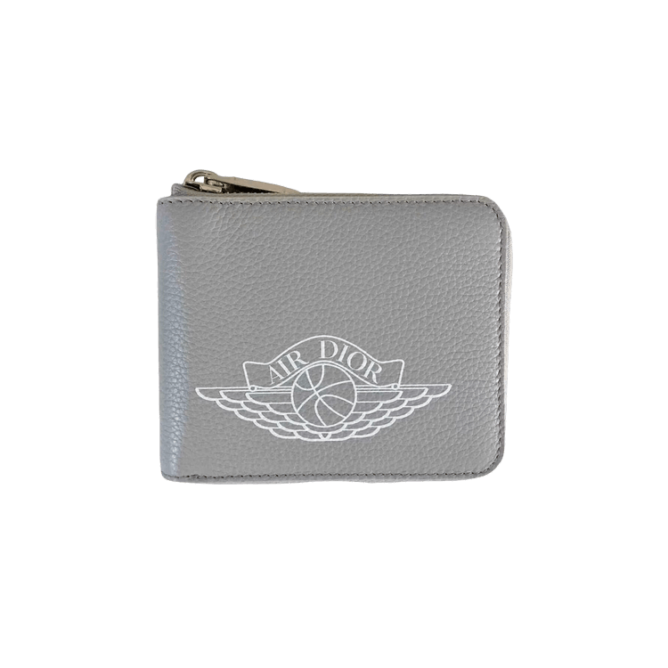 Buy Dior x Air Jordan Wings Zip Wallet 'Grey' - 0428