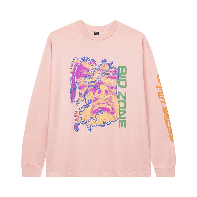 INSTANTFUNK☆Heart-print cropped long-sleeved T-shirt Buy Brain Dead Bio Zone Long-Sleeve Shirt 'Pink
