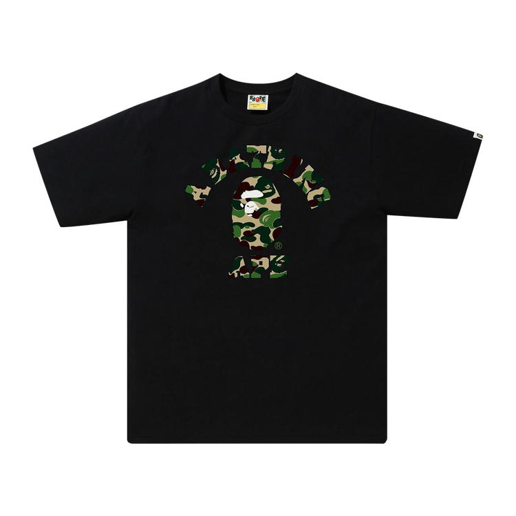 Buy BAPE ABC Camo College Tee 'Black/Green' - 1H30 110 006