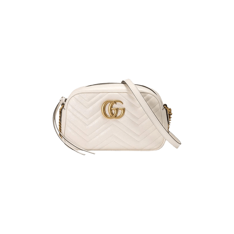 Gucci Gg Marmont Small Shoulder Bag White Culture Circle