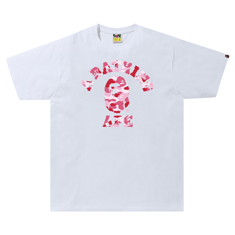 Buy BAPE ABC Camo College Tee 'Black/Pink' - 1H30 110 006