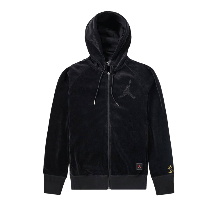 Buy Air Jordan x OVO Velour Hoodie Black Metallic Gold 826733 010 GOAT NL