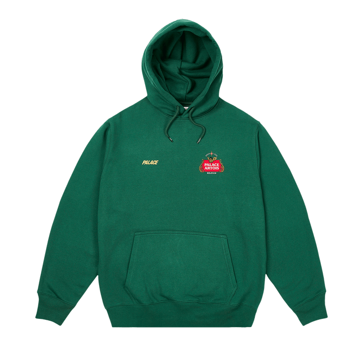 トップス PALACE x Stella Artois Hoodie Green Palace Porter Logo Hood Olive - Palace Porter Yoshida 2024