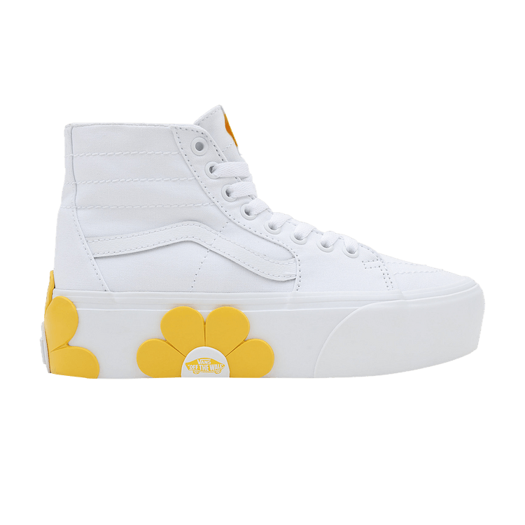 SK8-Hi Tapered Stackform 'White Yellow Flower'