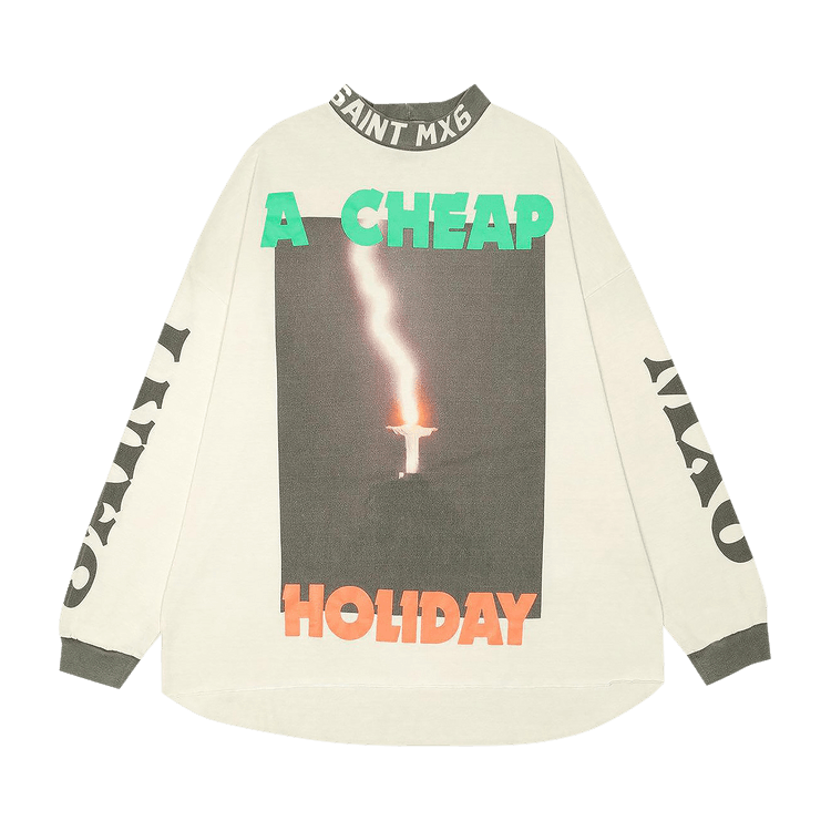 Buy Saint Michael A Cheap Holiday Long-Sleeve Tee 'White' - SM YS8 1111 017  | GOAT