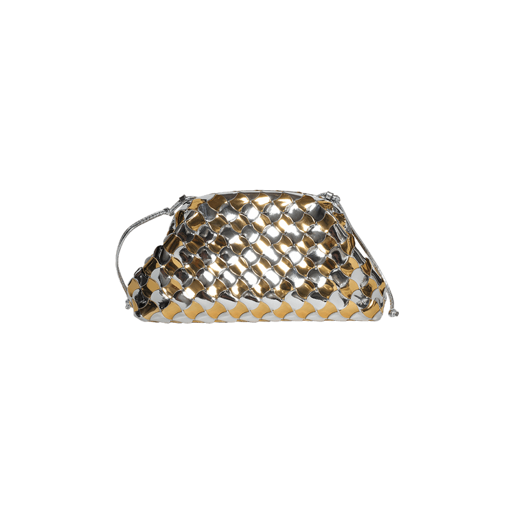 Buy Bottega Veneta Mini Pouch 'Silver/Gold' - 778504 V3X71