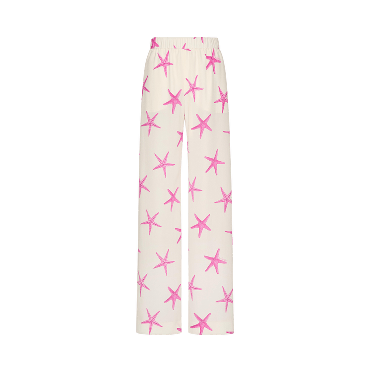 パンツ VALENTINO FW25 Ivory crepe pant (7B3RB6541CF AS0) Valentino Garavani Starfish Crepe De Chine Pants | Saks
