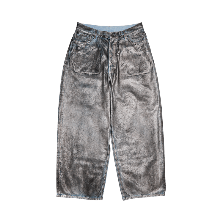 Buy Acne Studios Metallic Jeans 'Silver/Blue' - B00346 GOAT SILV