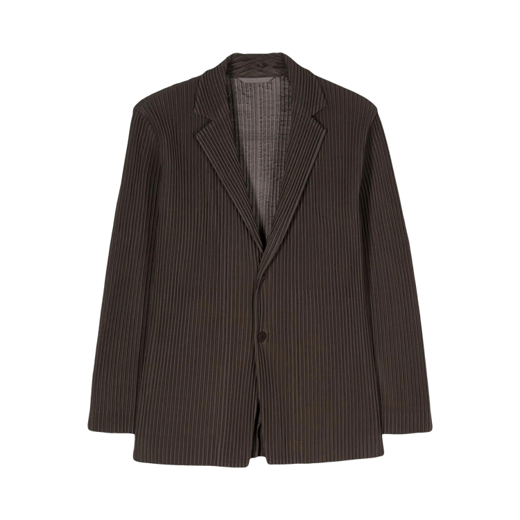 Buy Homme Plissé Issey Miyake Tailored Pleats Jacket 'Dark Khaki