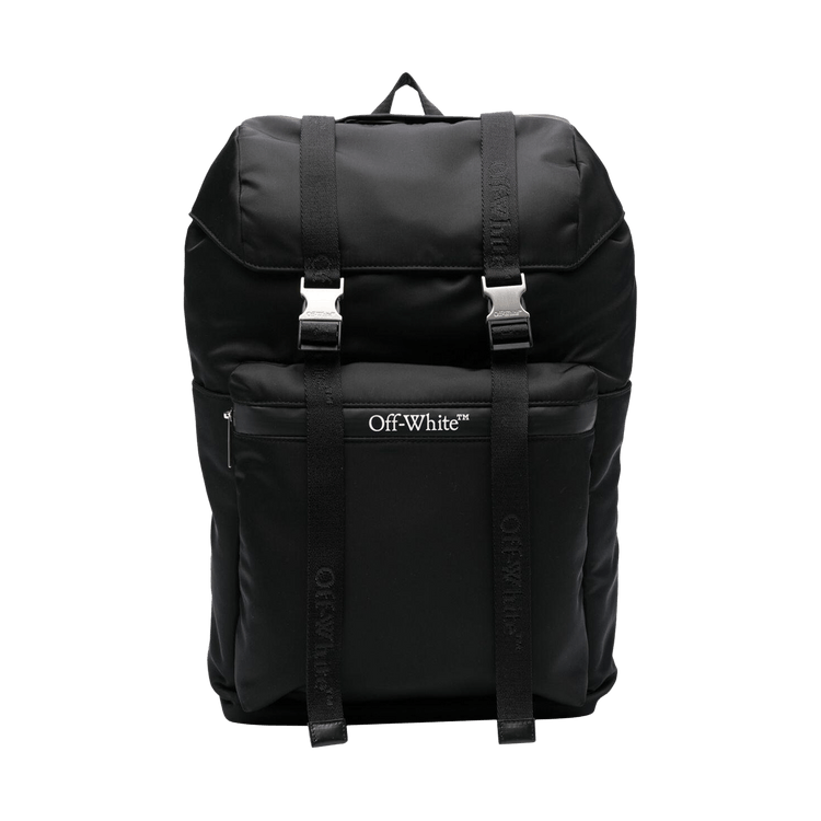 OFF-WHITE ブラック バックパック OFF-WHITE Quote Backpack 