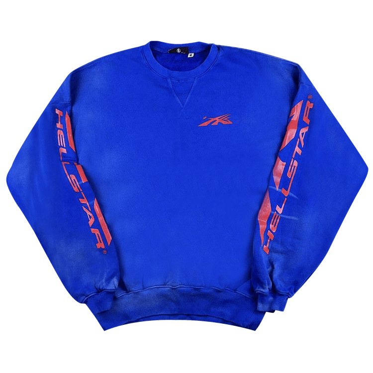 Buy Hellstar Sport Crewneck 'Blue' - 9357 100000106SC BLUE