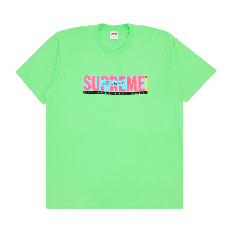 Buy Supreme All Over Tee 'Lime' - SS22T44 LIME | GOAT