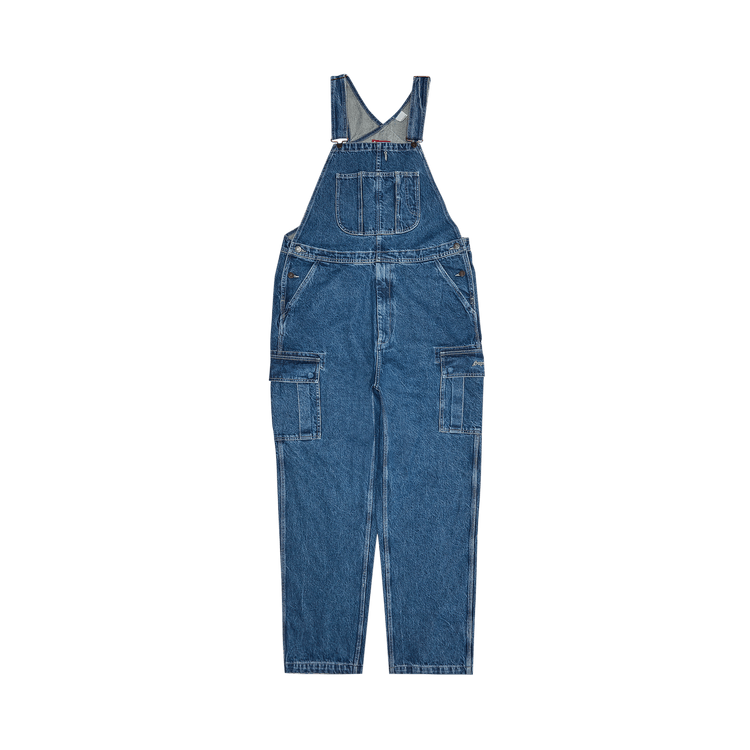 Buy Supreme Cargo Denim Overalls 'Washed Blue' - FW22P64 WASHED BLUE | GOAT