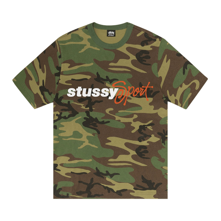 トップス Stussy Sport Script Tee Camo 1447252_00.png.png