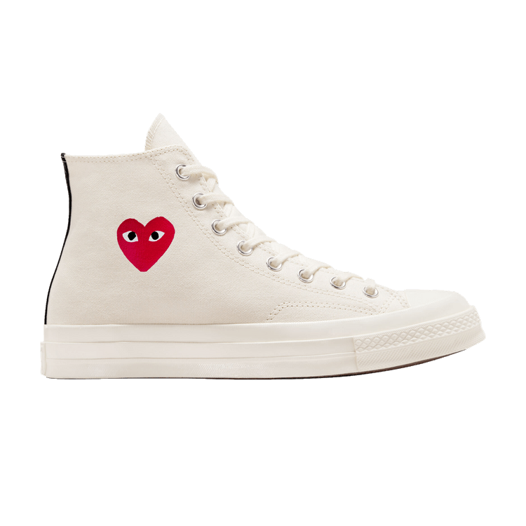 Comme des Garçons PLAY x Chuck 70 High 'Single Heart - Milk'