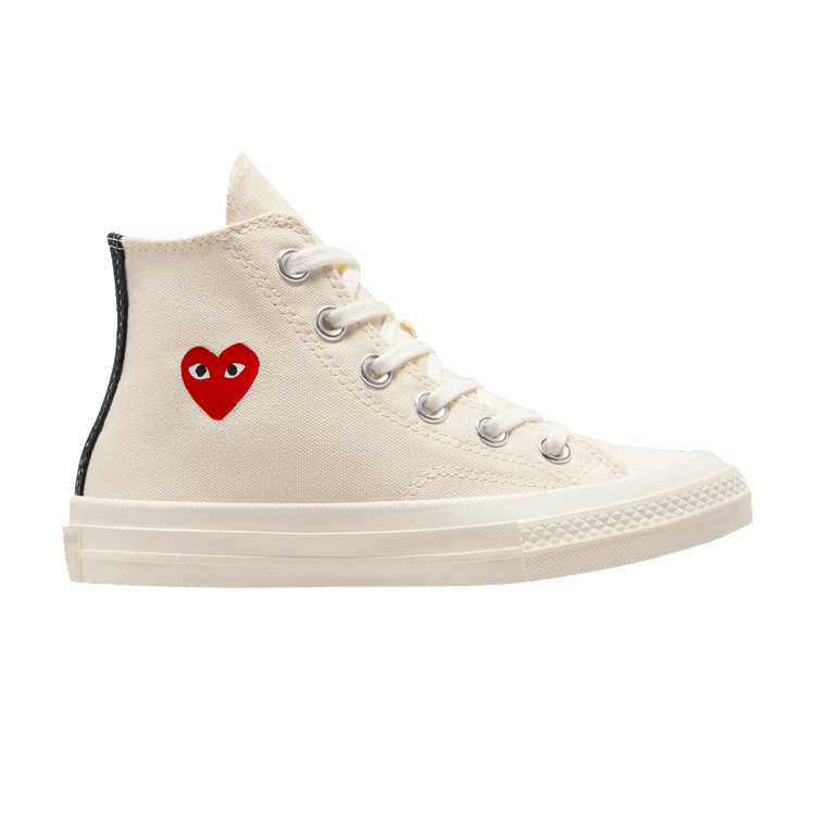 Comme des Garçons PLAY x Chuck 70 High PS 'Single Heart - Milk'