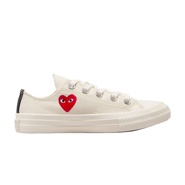 Comme des Garçons PLAY x Chuck 70 Low PS 'Single Heart - Milk'