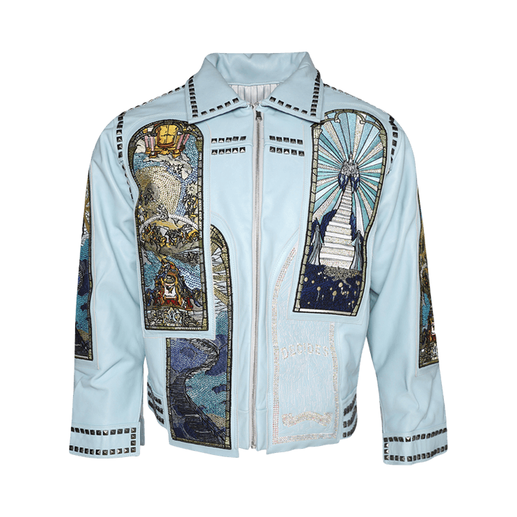 Buy Who Decides War Eternity Leather Jacket 'Sky