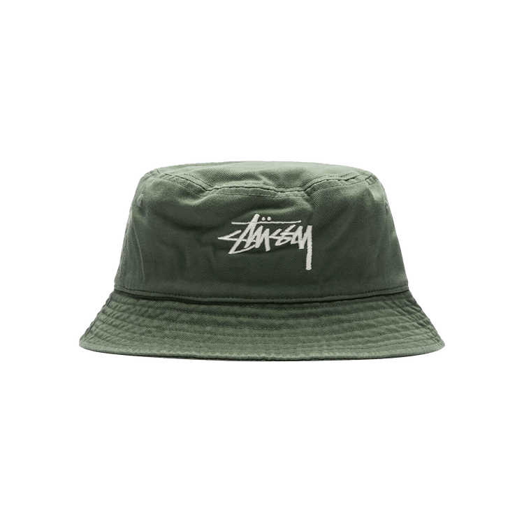 Buy Stussy Big Stock Bucket Hat 'Olive' - 1321182 OLIV | GOAT