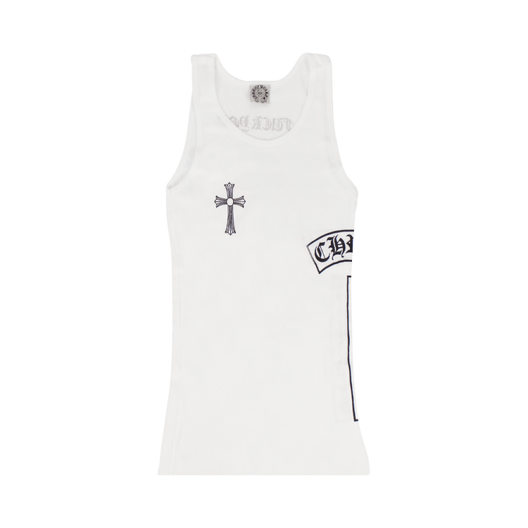 Buy Chrome Hearts Ribbed Cross Side Logo F*** You Tank Top