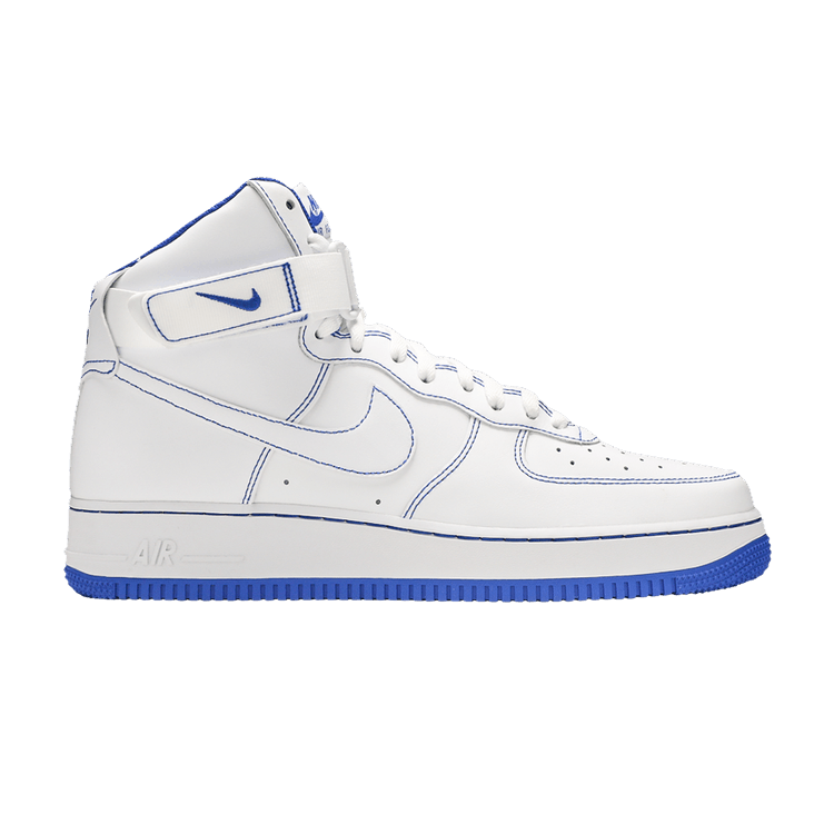 white and blue air force 1 high